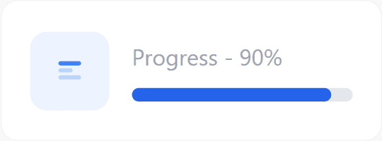 Progress bar card
