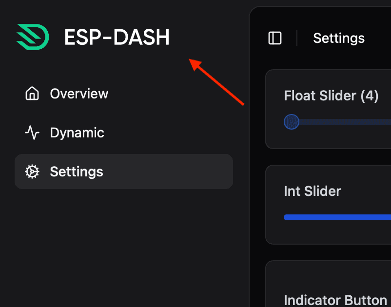 Custom logo on the dashboard
