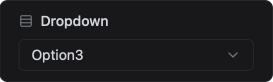 Dropdown card