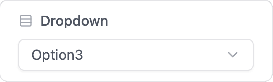 Dropdown card