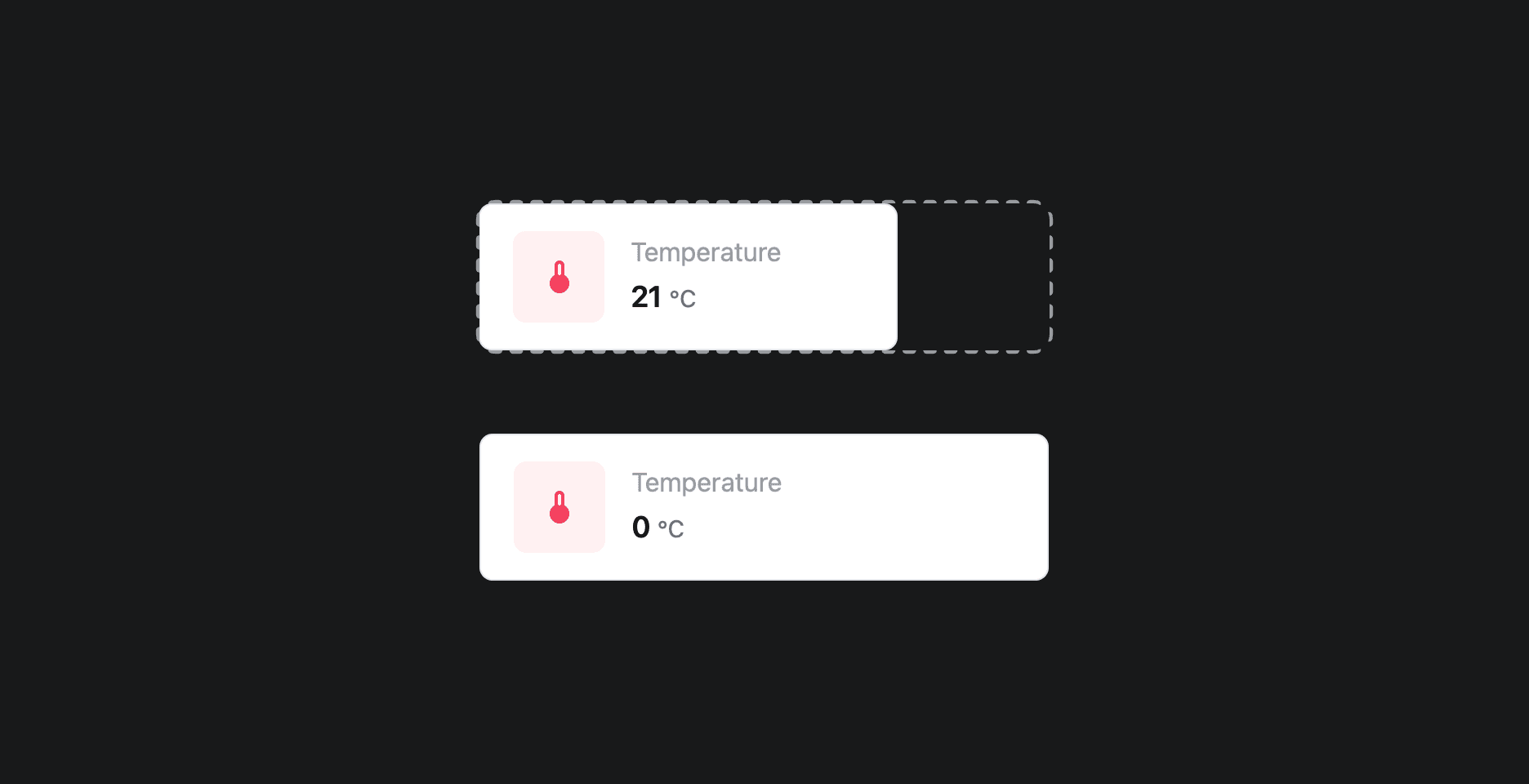 Widgets with custom sizes