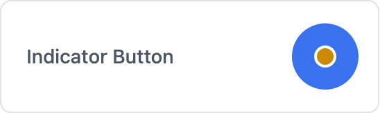Indicator button card with warning status