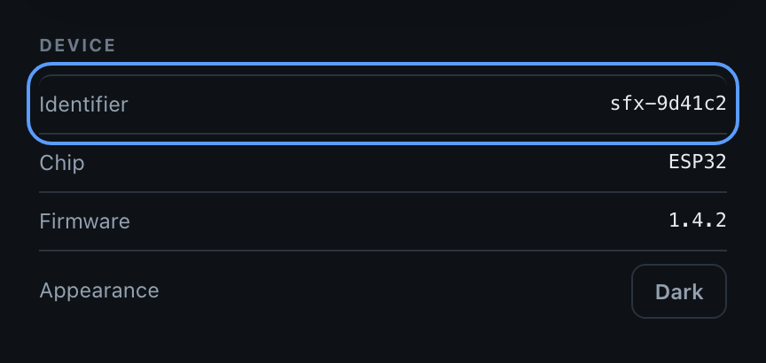 Hardware ID in the portal