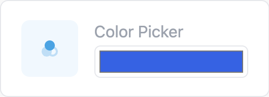 Color picker card