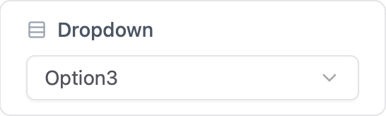 Dropdown card
